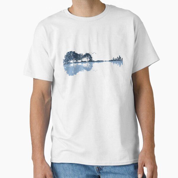 Nature Guitar - Musical Notes - Blue