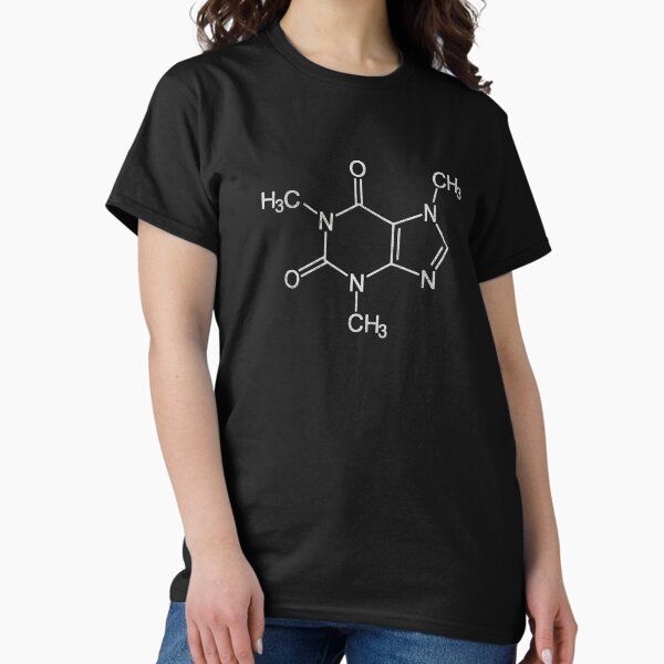 Caffeine Molecule Chemical Structure, distressed, light