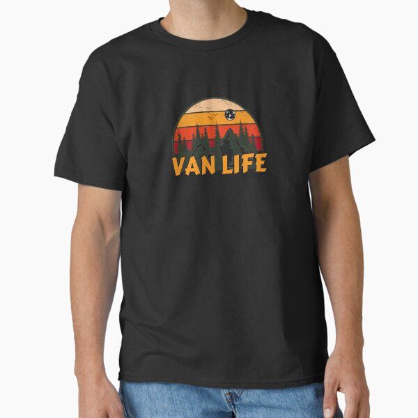 Retro sunset mountain view - Van Life